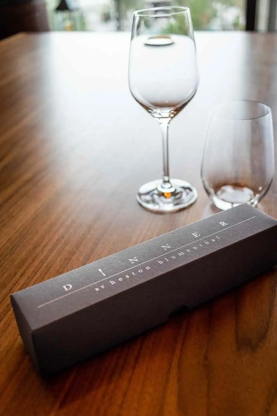 Dinner by Heston Blumenthal Dubai Menu Box