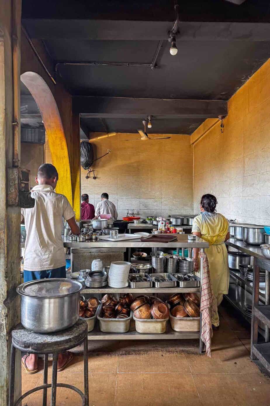 Giani da Dhaba's open air kitchen