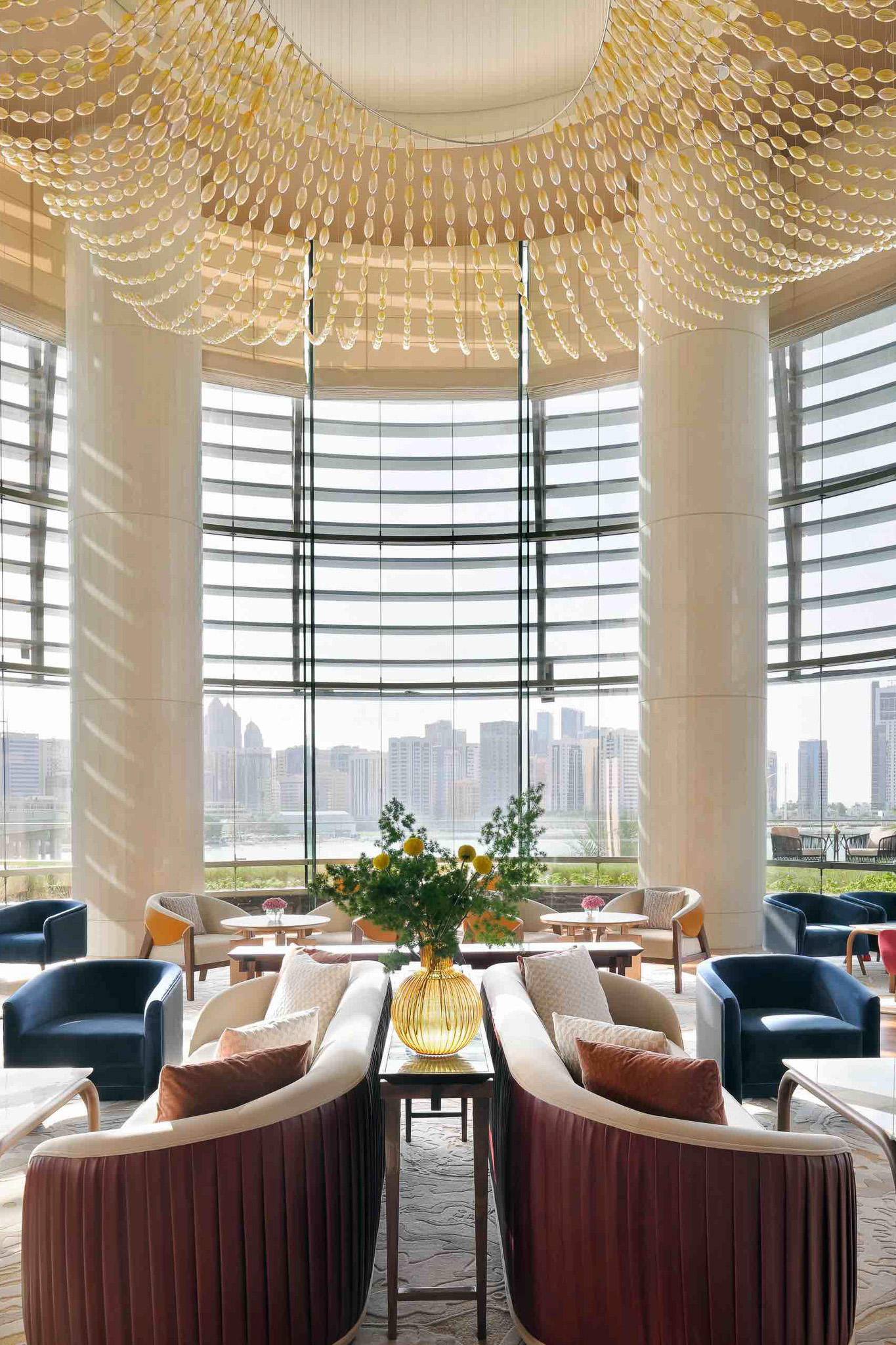Inside the Majlis at the Rosewood Abu Dhabi.