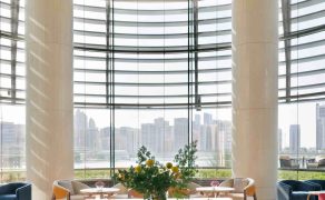 Inside the Majlis at the Rosewood Abu Dhabi.